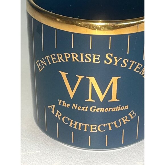 90's VTG IBM Enterprise Systems VM The Next Generation Architecture Mug & Pin - Picture 2 of 14